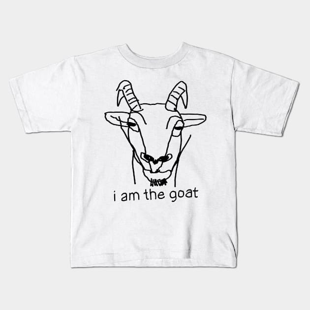 the GOAT has spoken Kids T-Shirt by luisereno